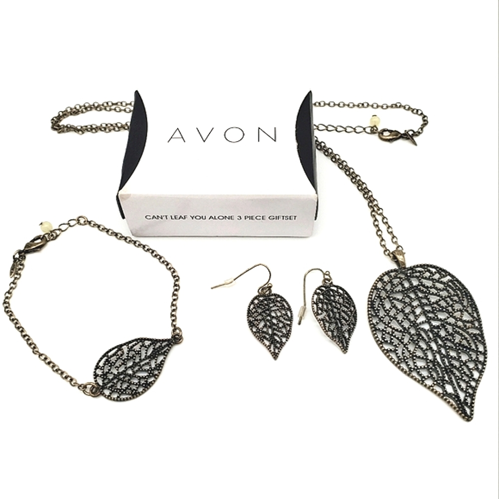 Avon Filigree Can't Leaf You Alone 3 Piece Gift Set - Picture 1 of 4